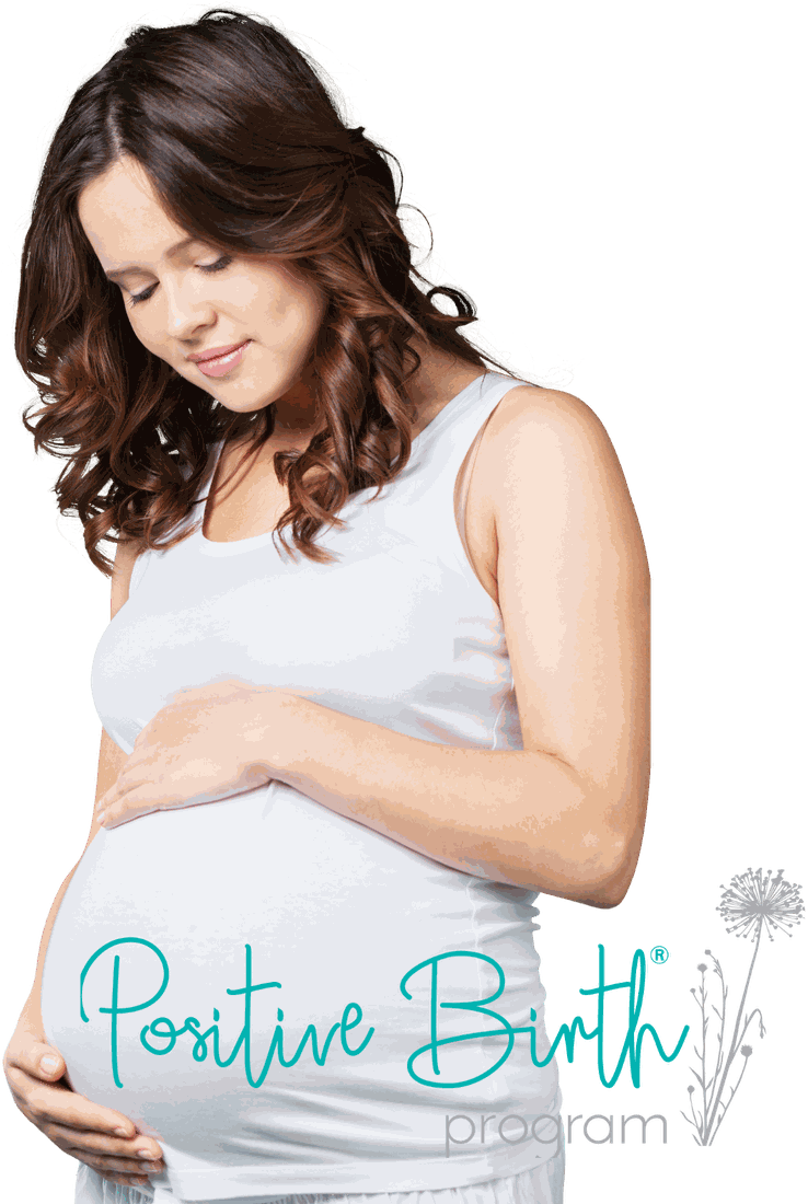 Expectant mother with the Positive Birth Program